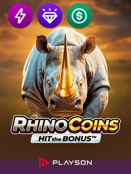 Rhino Coins Hit the Bonus slot by Playson — BetJordan